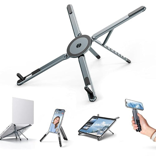 3-in-1 Laptop Stand with Phone & Tablet Holder