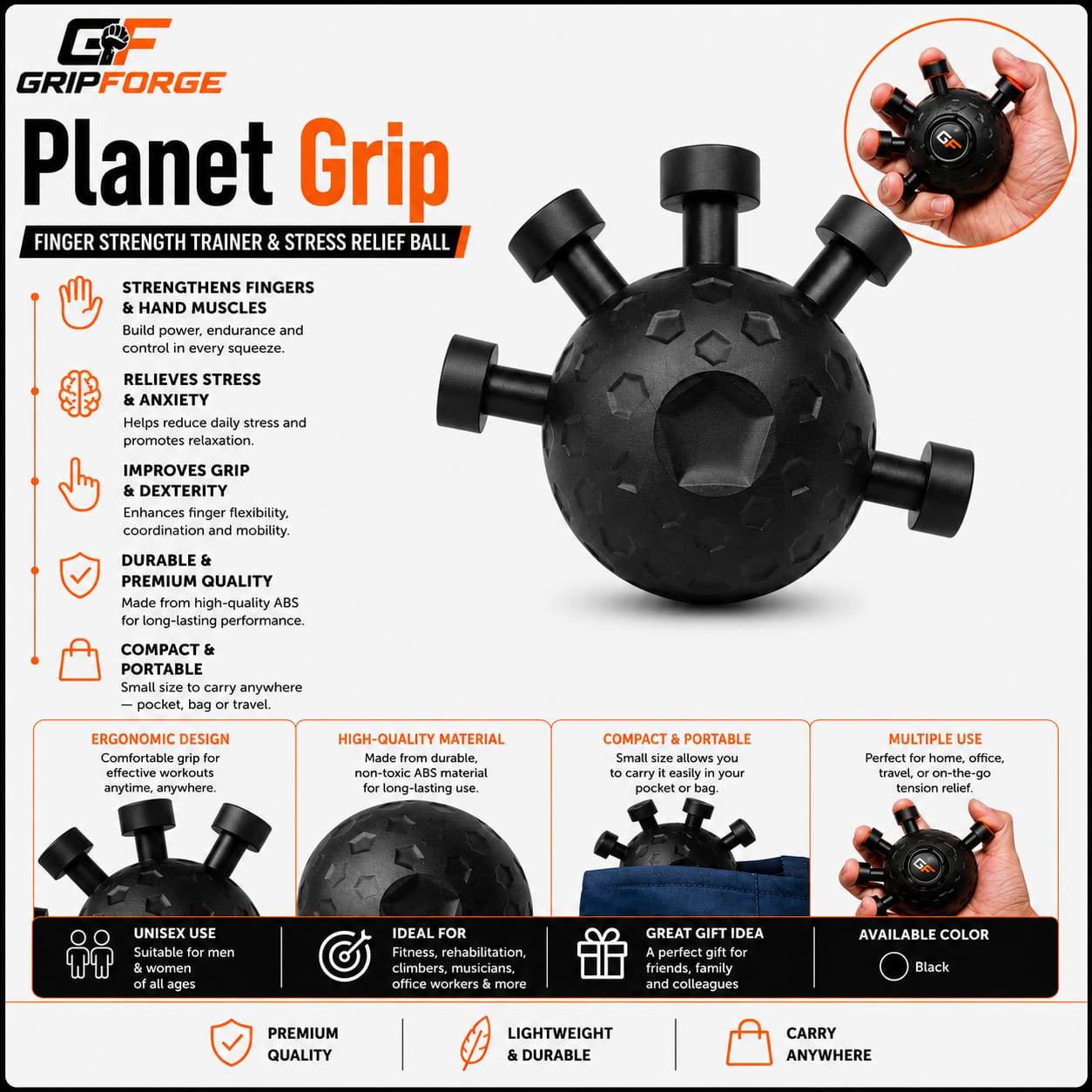 GripForge™️ Eagle Claw Hand Grip Strengthener