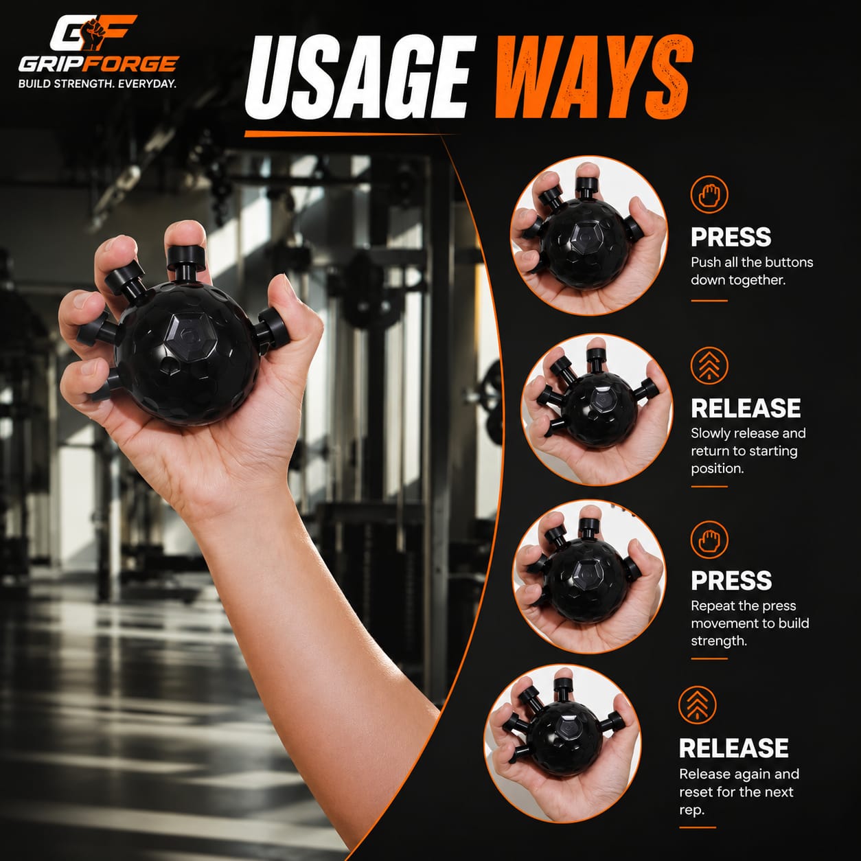GripForge™️ Eagle Claw Hand Grip Strengthener